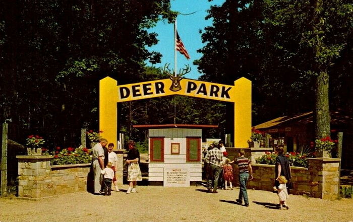 Michigans Adventure (Deer Park) - 1960S Postcard As Deer Park (newer photo)